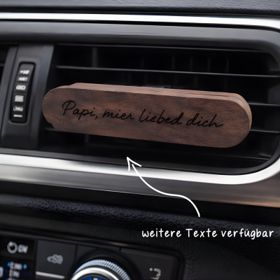 Autoclip aus Holz – Duft und Botschaft fürs Herz 🚗🌿 von Wunderdinge - Handgemacht in der Schweiz