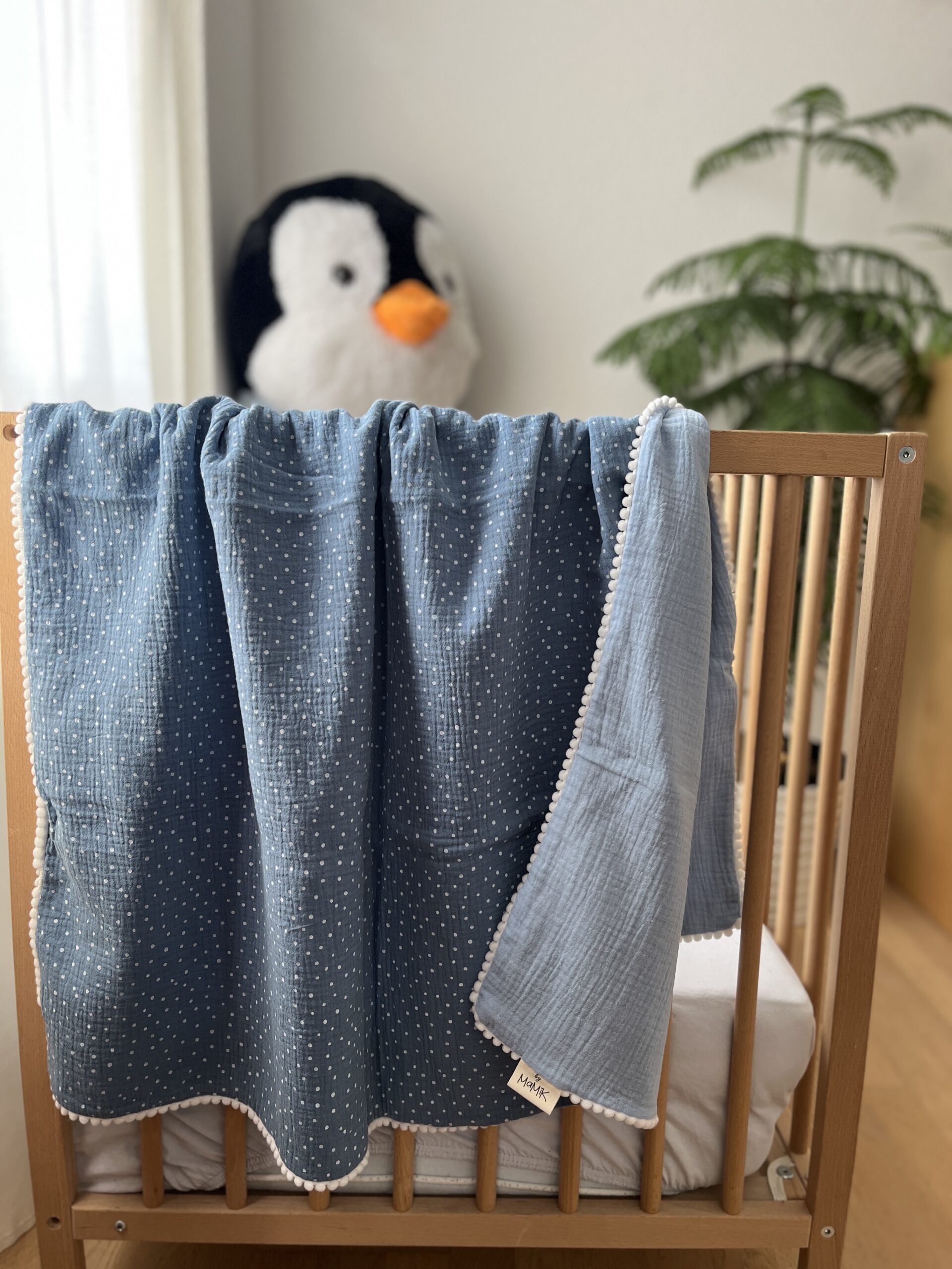 Kuschelige Babydecke/Musselin Decke von MaMiK Boutique - Handgemacht in der Schweiz